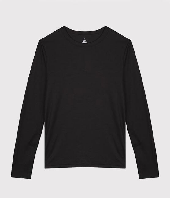 Camiseta de algodón Sea Island para mujer negro NOIR
