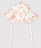 Capelina de popelina con estampado de flores de bebé niña blanco MARSHMALLOW/blanco MULTICO