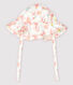 Capelina de popelina con estampado de flores de bebé niña