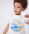 Camiseta infantil de manga corta de algodón con estampado blanco MARSHMALLOW