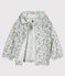 Cortavientos estampado para bebé unisex blanco MARSHMALLOW/azul BRUT/ MULTICO