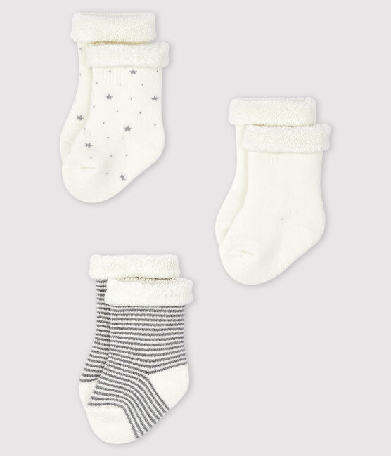 Tres calcetines de bebé de jersey variante 1