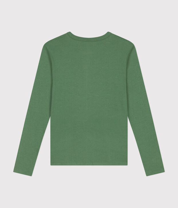 Camiseta L'ICONIQUE de algod&oacute;n con cuello redondo para mujer verde