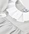 Vestido infantil liso de manga larga de franela gris FUMEE CHINE