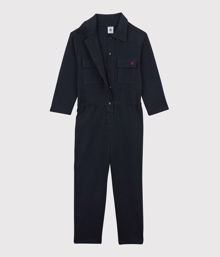 Mono de algod&oacute;n estampado para ni&ntilde;a azul