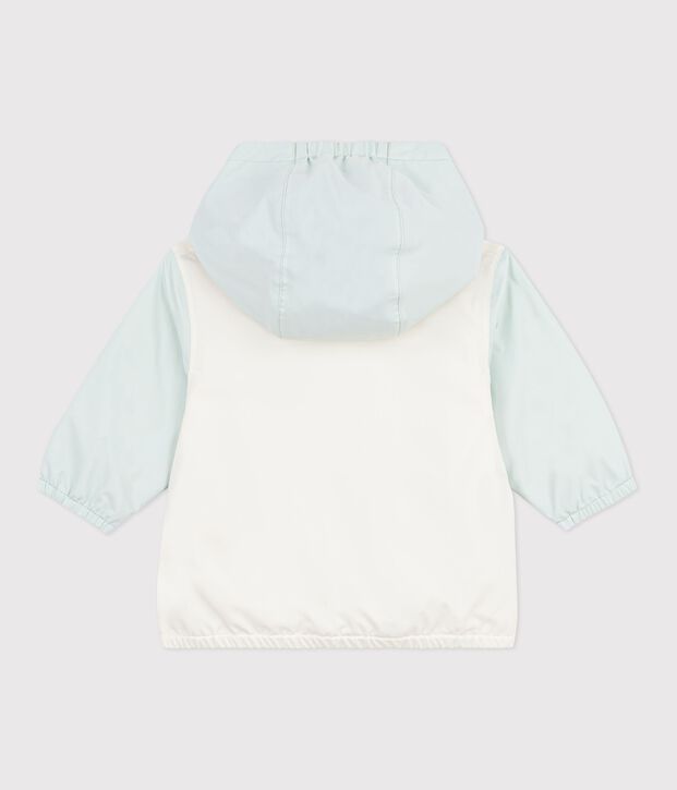 Cortavientos con estampado colorblock y forro milrayas para beb&eacute; azul/multicolor