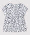 Blusa de manga corta de popelina de bebé niña blanco MARSHMALLOW/blanco MULTICO