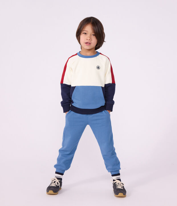 Pantal&oacute;n infantil de jogging de algod&oacute;n azul