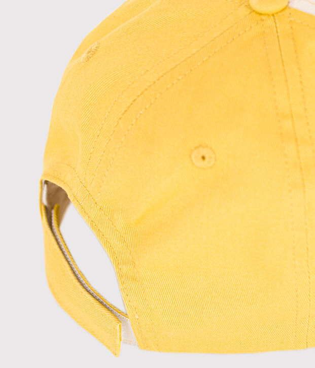 Gorra infantil de algod&oacute;n crudo/verde