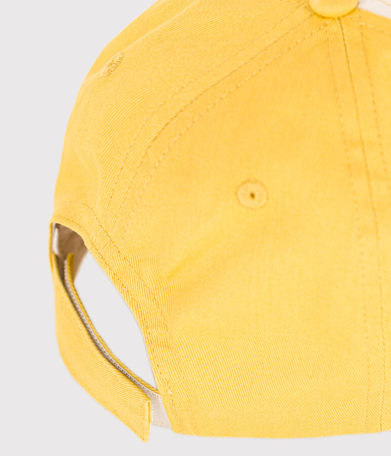 Gorra infantil de algod&oacute;n crudo/verde