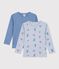 Juego de camisetas infantiles de algod&oacute;n de manga larga con estampado multicolor