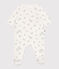 Pijama de algodón para bebé con focas blanco MARSHMALLOW/blanco MULTICO