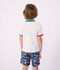 Camiseta infantil de manga corta de algod&oacute;n blanco