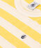 Camiseta a rayas de punto flameado para niño amarillo NECTAR/ AVALANCHE