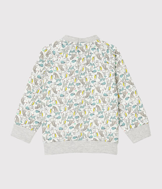 Sudadera de muletón para bebé niño blanco MARSHMALLOW/blanco MULTICO