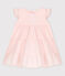 Vestido sin mangas de bebé de popelina rosa FLEUR