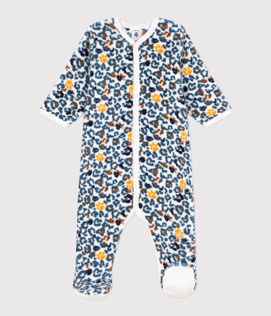Sobrepijama de tejido polar para bebé blanco MARSHMALLOW/blanco MULTICO