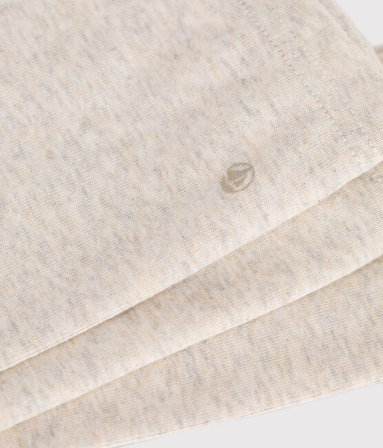 Leggings lisos de algodón para bebé beige MONTELIMAR CHINE