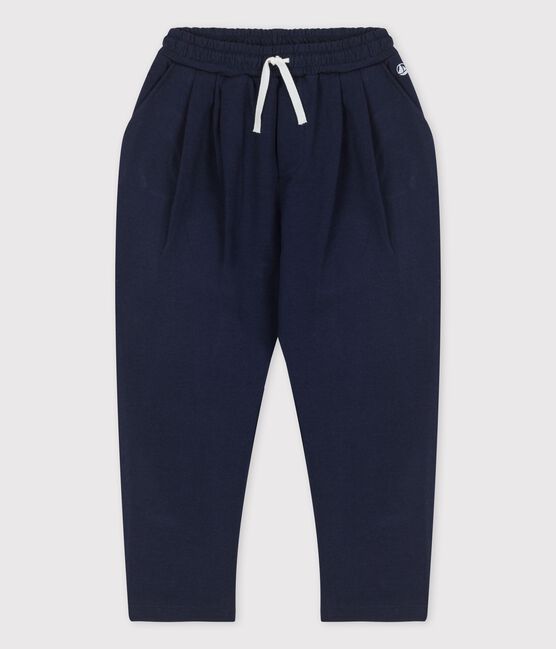 Pantalón cómodo de algodón de niño azul SMOKING
