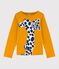 Camiseta de manga larga de algodón de niña amarillo BOUDOR