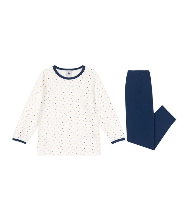 Pyjama  en velours azul/multicolor