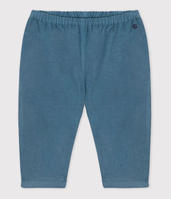 Pantalón de terciopelo fino para bebé azul ROVER