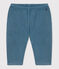 Pantalón de terciopelo fino para bebé azul ROVER