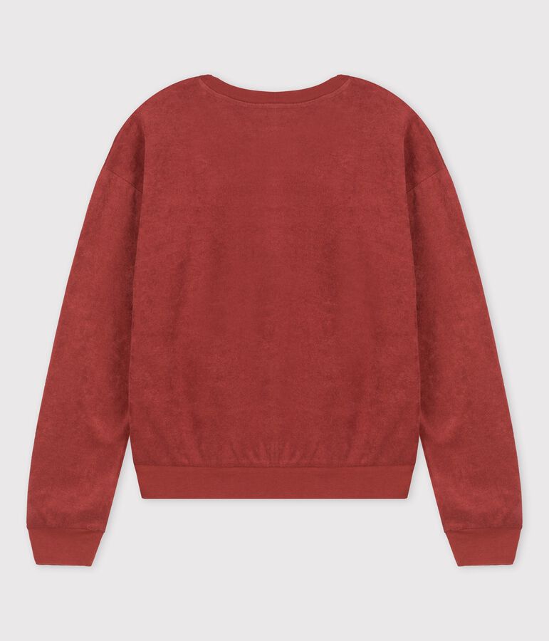 Sudadera de algod&oacute;n de mujer marron