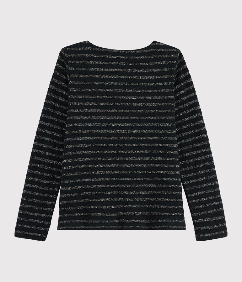 Marinera brillante para mujer negro/NOIR ARGENT BRILLANT