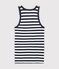 Camiseta de tirantes icónica para mujer azul SMOKING/gris BELUGA