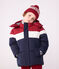 Plumífero infantil liso colorblock azul SMOKING/blanco MULTICO