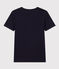 Camiseta Iconique de manga corta de punto liso para mujer azul SMOKING