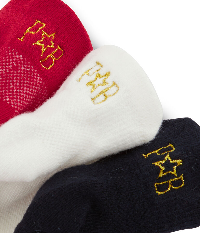 Juego de 3 pares de calcetines infantiles unisex variante 3