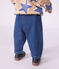Pantal&oacute;n denim liso para beb&eacute; azul