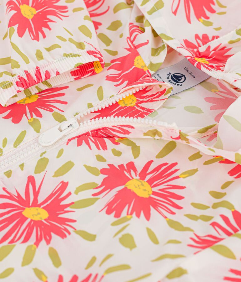 Cortavientos ultraligero para beb&eacute; blanco MARSHMALLOW/blanco MULTICO