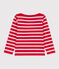 Marinera de algodón grueso para niño/niña rojo PEPS/blanco MARSHMALLOW