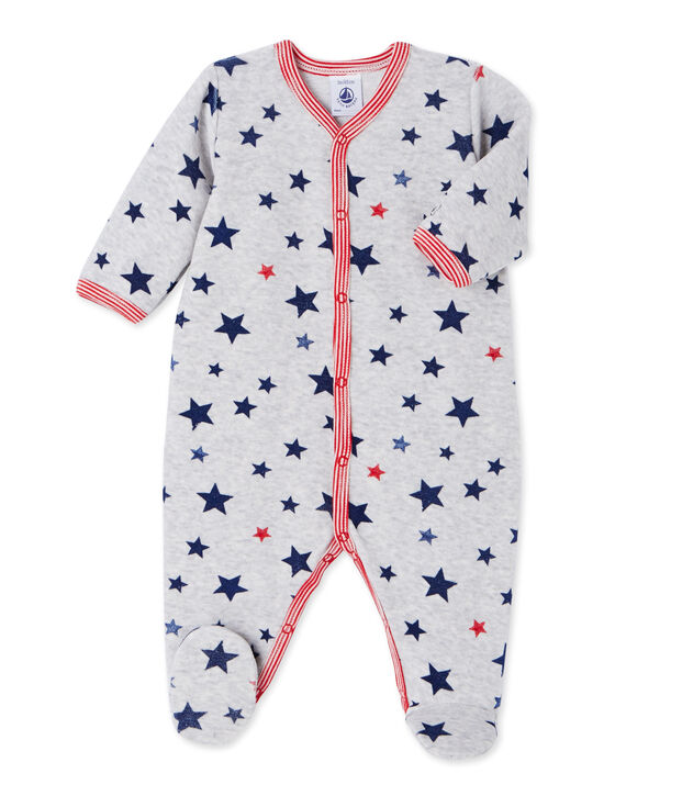 Pijama estampado para beb&eacute; ni&ntilde;o gris/multicolor
