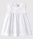 Vestido de celebración sin mangas de popelina de bebé niña
