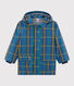 Impermeable infantil unisex de cuadros