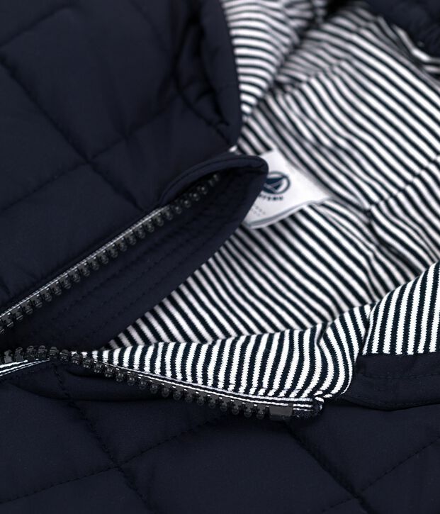 Plum&iacute;fero de poli&eacute;ster liso para beb&eacute; azul