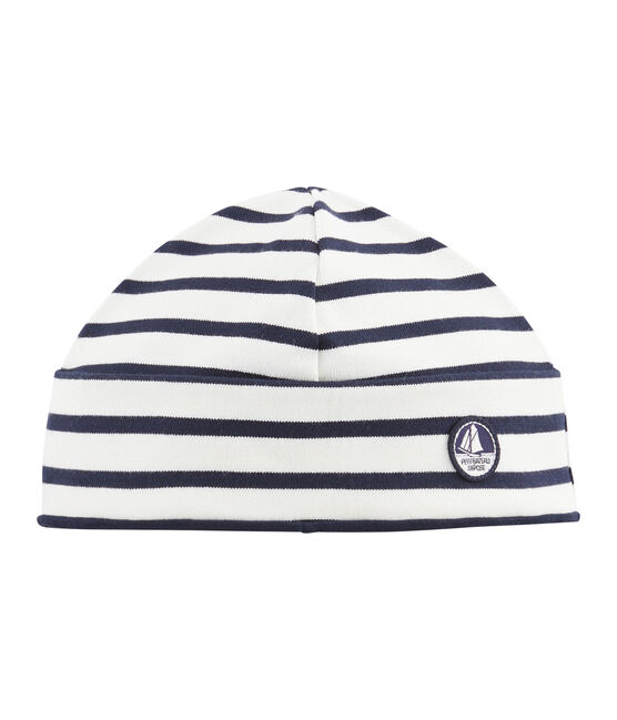Gorro marinero unisex beige COQUILLE/azul SMOKING