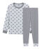 Pijama de punto para niño pequeño gris POUSSIERE/blanco MULTICO