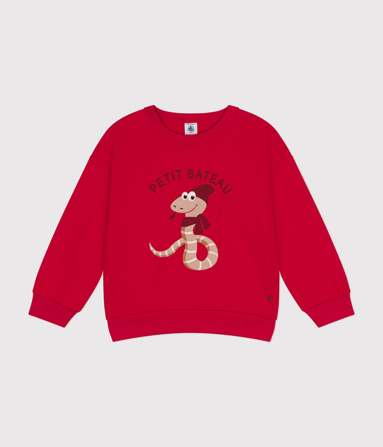 Sudadera de felpa para ni&ntilde;o rojo