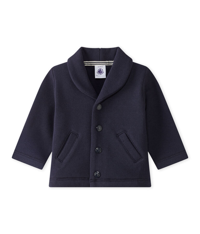 Chaqueta de mulet&oacute;n para beb&eacute; ni&ntilde;o azul SMOKING