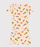 Pijama corto infantil de algodón con estampado blanco AVALANCHE/ MULTICO