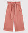 Pantalón de lyocell para niña rosa PAPAYE