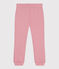 Pantalón infantil de jogging liso de algodón rosa CHARME