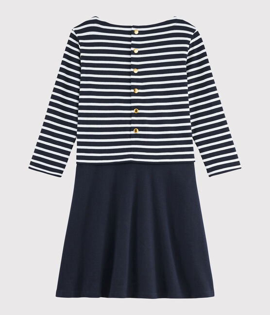 Vestido marinero para mujer azul SMOKING/blanco MARSHMALLOW