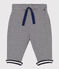 Pantalón de tejido túbico milrayas para bebé azul SMOKING/ AVALANCHE