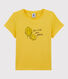 Camiseta de manga corta de algodón de niña